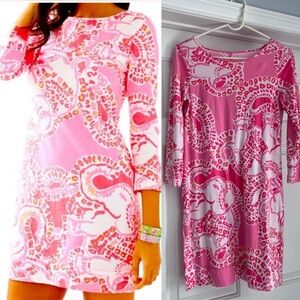 Lilly Pulitzer Marlowe T-Shirt Dress - Trunk in Love Print - Size Small
